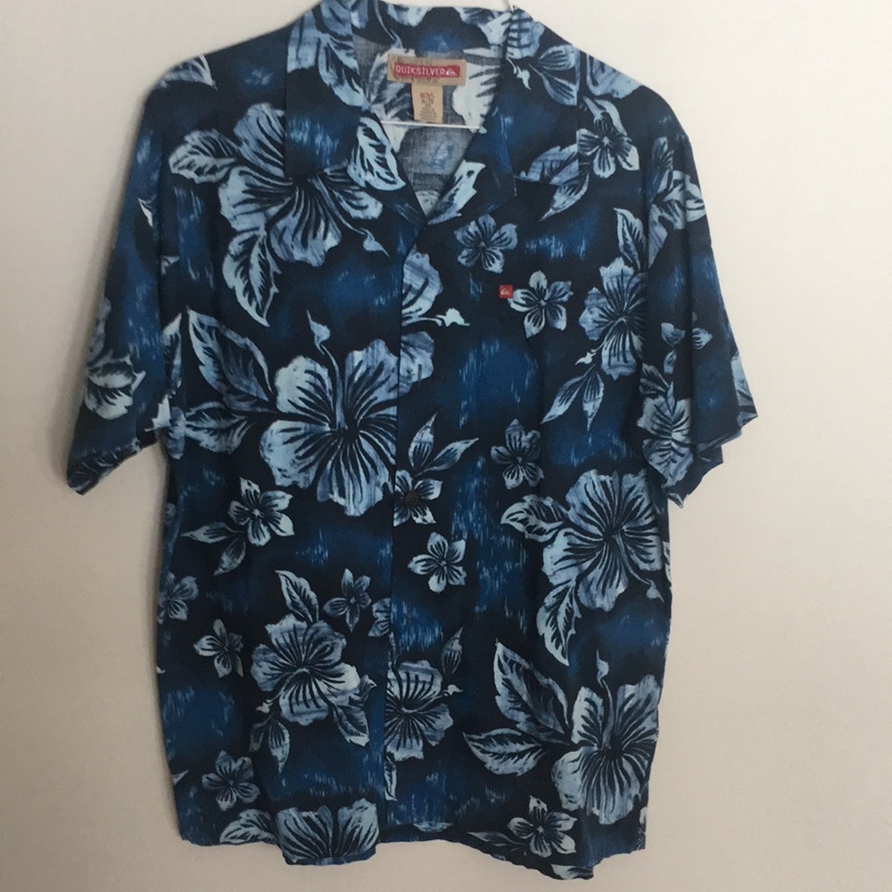 Quicksilver boys short sleeve button down shirt